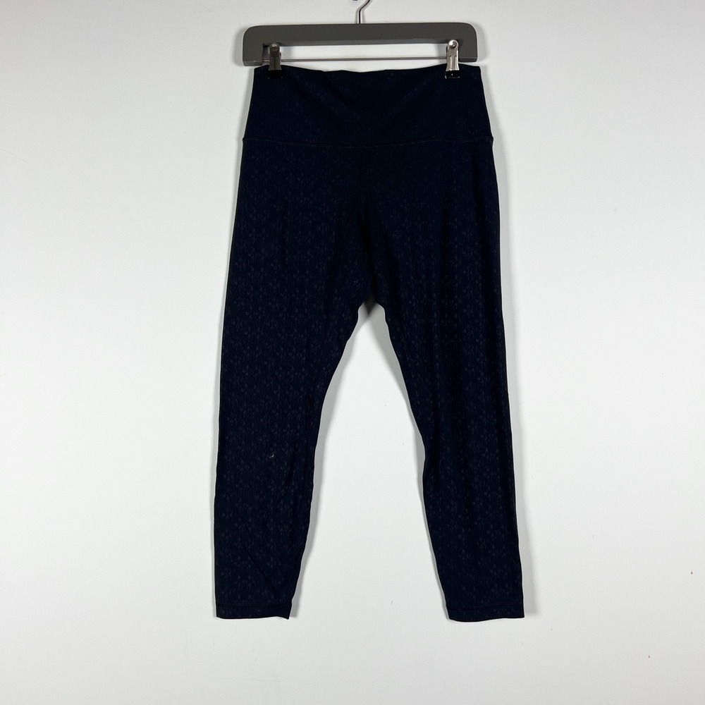 Lululemon Women's Align High-Rise Pant 25" Micro Fleck Emboss Black Leggings 10
